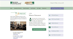 Desktop Screenshot of abbottwealth.com